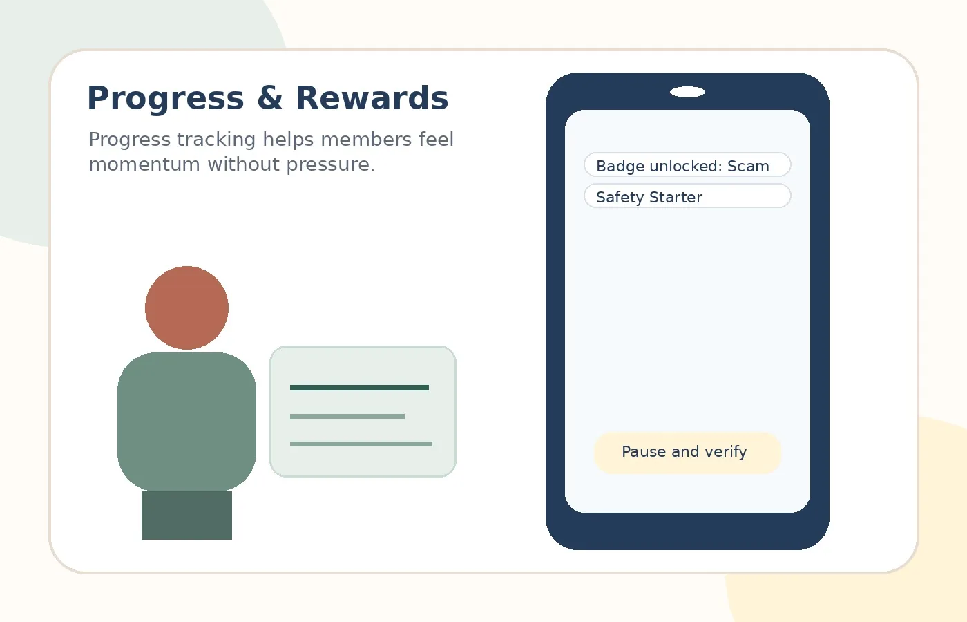 Progress and rewards preview